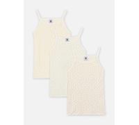 Petit Bateau - Lot de 3 chemises à bretelles petits cœurs Multicolore - Abbigliamento 12A Multicolore