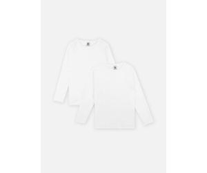 Petit Bateau - Lots de 2 Tee-shirts Manches Longues Garçon Bianco - Abbigliamento 10A Bianco
