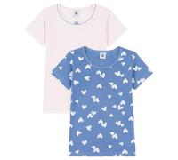 Petit Bateau Petit Bateau - Set di magliette per bambini, in cotone, a maniche corte, a cuori, 2a, variante 1 apparel unisex
