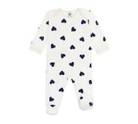 Petit Bateau Pigiama Bambino in Cotone Aperto Senza Pressione Stampato Cuore A0dz201 Abbigliamento Notte Unisex Bambino (Confezione da 1), Blu Blu, 24 Mesi