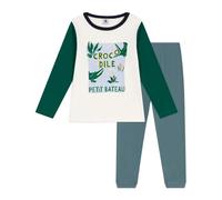 Petit Bateau Pigiama Bambino in Cotone Bicolore, Bicchiere Multico/, 8 Anni