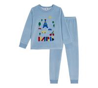 Petit Bateau Pigiama Bambino in Velluto, Adriatico, 2 Anni