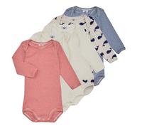 Petit Bateau Pigiami / camicie da notte BODY US ML BALEINE PACK X5 in Multicolore 3 mesi
