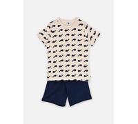 Petit Bateau - Pyjacourt Bordeaux Bianco - Abbigliamento 4A Bianco