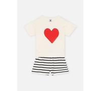 Petit Bateau A0ckd Pyjacourt, Bianco/Blu, 3 Anni Bambina