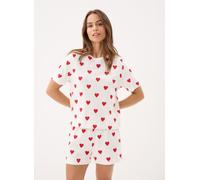 Petit Bateau - Pyjacourt cœur en coton femme Bianco - Abbigliamento M Bianco