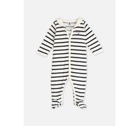Petit Bateau - Pyjama à Rayures en Velours Bianco - Abbigliamento 12M Bianco