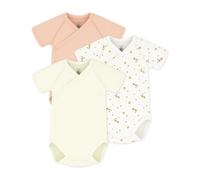Petit Bateau Set di body incrociati a maniche corte in cotone stampato bambino