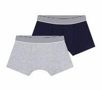 Petit Bateau Set di Boxer per Bambini, in Cotone ed Elastan, Tinta Unita, Multicolore, 4 Anni