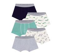 Petit Bateau Set di Boxer per Bambini in Cotone Stampato Animali, Multicolore, 5 Anni