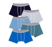 Petit Bateau Set di Boxer per Bambini in Cotone Tinta Unita, Multicolore, 4 Anni