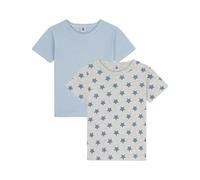 Petit Bateau Set di Magliette per Bambini in Cotone a Maniche Corte con Stampa a Stelle, Variant 1, 3 Anni