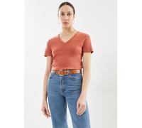 Petit Bateau - T-shirt l'iconique manches courtes col V Arancione - Abbigliamento M Arancione