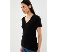 Petit Bateau - T-shirt l'iconique manches courtes col V Nero - Abbigliamento M Nero