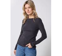 Petit Bateau - Tee-Shirt L'Iconique Manches Longues Col Rond Grigio - Abbigliamento M Grigio