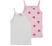 Petit Bateau Top 2 CHEMISES BRETELLES in Rosa 3 anni
