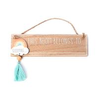 Petit Cheri - Targa in legno con arcobaleno