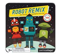 Petit Collage 54375 - Gioco magnetico On The Go Robot