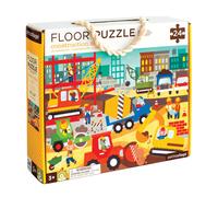 Petit Collage Floor Puzzle, Construction Site, 24-Pieces - Large Puzzle for Kids