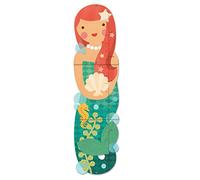 Petit collage folding Growth chart, Little Miss Mermaid