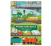Petit Collage PE37843 Set Adesivi Strade e Ferrovia