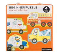 Petit Collage PTC333 Rescue Vehicles Beginner Puzzle Jigsaw, Multi