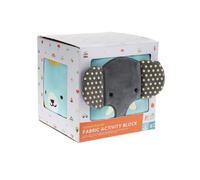 Petit Collage PTC620 Animal Friends Fabric Activity Block 1 Piece, Multicoloured