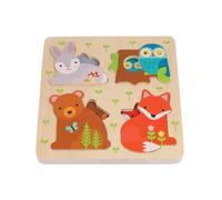 Petit Collage puzzle in legno famiglie di animali