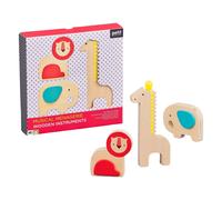 Petit Collage zoo musicale - strumenti musicali in legno per bambini, 3 pz