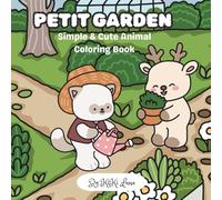 Petit Garden: Simple & Cute Animal Coloring Book