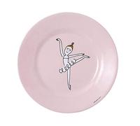 Petit Jour Paris DA921N - Piatto da dessert arabesque Les Ballerines, perfetto per dessert, rosa
