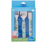 Petit Jour Paris PI903K - Posate Peppa Pig, supporta l'autonomia