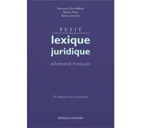 Petit lexique juridique: allemand-français