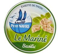 Petit Navire di tonno il marinato basilico la scatola 110g sbriciolato