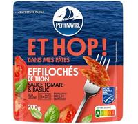 PETIT NAVIRE Sfumato di tonno con salsa di pomodoro e basilico a microonde 130 g