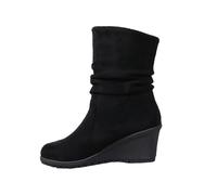 Petite 2026 - Stivali da donna per autunno e inverno, alla moda, in pelle, facili da indossare in campagna, per passeggiate in campagna, tempo freddo, camminate, camminate, leggere, con suola