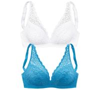 PETITE FLEUR Reggiseno blu / bianco Donna PETITE FLEUR 70xA