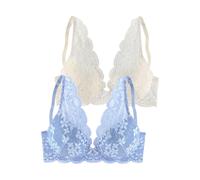 PETITE FLEUR Reggiseno crema / blu cielo Donna PETITE FLEUR 85xA