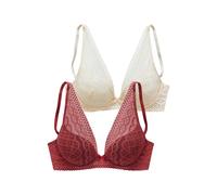 PETITE FLEUR Reggiseno crema / rosso Donna PETITE FLEUR 85xA