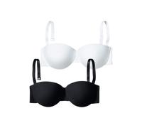 PETITE FLEUR Reggiseno nero / bianco Donna PETITE FLEUR 75xA