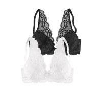 PETITE FLEUR Reggiseno nero / bianco Donna PETITE FLEUR 75xA