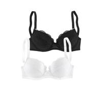 PETITE FLEUR Reggiseno nero / bianco Donna PETITE FLEUR 75xA