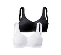 PETITE FLEUR Reggiseno nero / bianco Donna PETITE FLEUR 80xD
