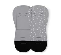 Petite&Mars Foamy, cuscino in memory foam, universale, per passeggino, passeggino, antiscivolo, cotone (grigio Dragonfly)