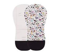 Petite&Mars Foamy Memory Foam Liner - Coprisedile universale per passeggino, in cotone (limite 100 tatoo)