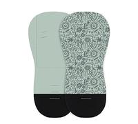Petite&Mars Foamy Memory Foam liner, cuscino universale per passeggino, carrozzina, anti-impatto, cotone (Green Hipster)