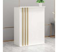 Petite Reception Desk con cassetti chiudibili Elegante bancone per negozi e uffici Mobili di benvenuto moderni Reception per aree reception elegante bancone servizio clienti