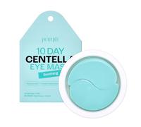 Petitfee 10 Day Eye Mask Centella 20 pezzi (10 paia) - benda lenitiva per gli occhi, calmante per la zona degli occhi con Madecassoside, estratto di centella asiatica, asiatico, adatta ai viaggi