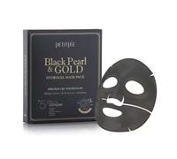 PETITFEE Black Pearl & Gold Hydrogel Mask Pack - 1 confezione (5 pezzi) K-beauty