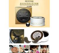 [Petitfee] Black Pearl & Oro Hydrogel Lifting Occhio Toppa Maschera 60pcs Nuovo